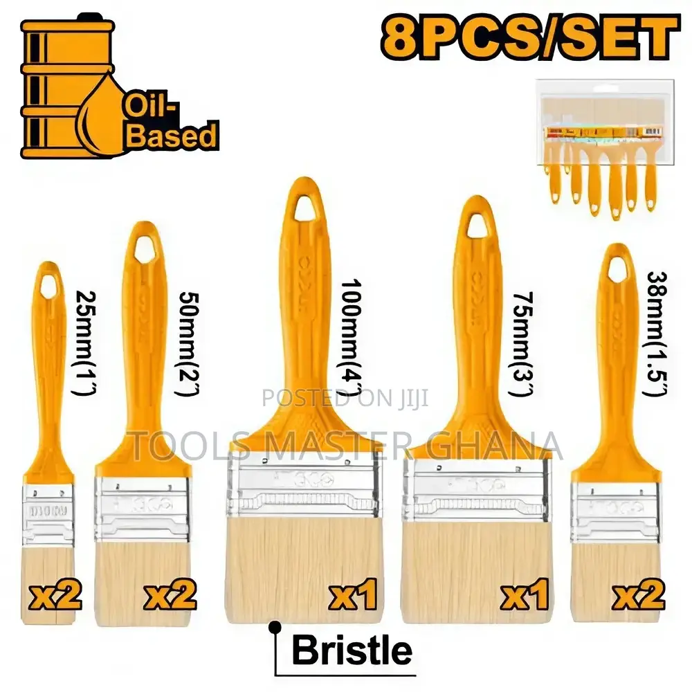 8 Pcs Paint Brush Set - Chptb7860801