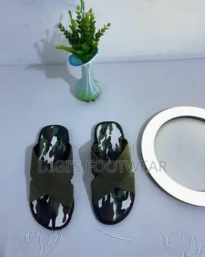 Green Opex Suede With Camo Inner Slippers