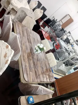 Marble Dining Room Set Available for Sale