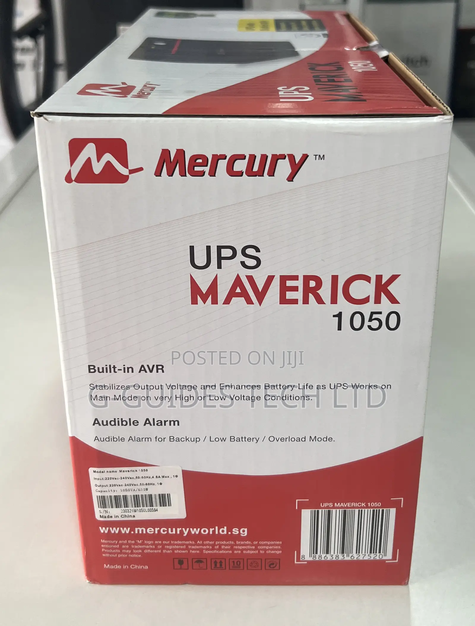 1050va Mercury Ups 630w, Mercury 1000va Maverick Ups 630watt