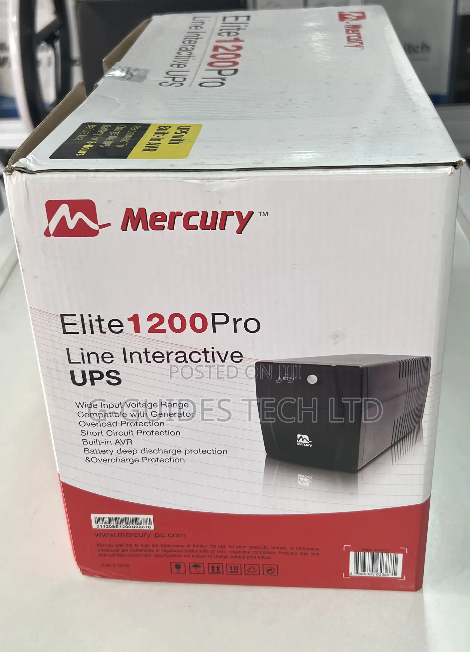 1200va Mercury Ups 720w, Mercury Elite 1200 Pro Ups 720watt