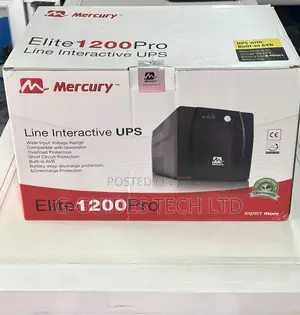1200va Mercury Ups 720w, Mercury Elite 1200 Pro Ups 720watt