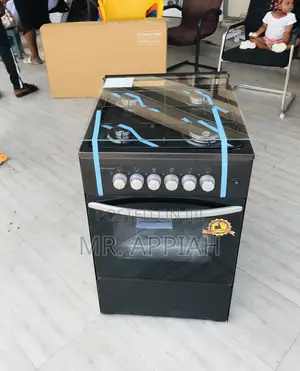 Choose Volcano Gas Oven 4 Burner(Black) 