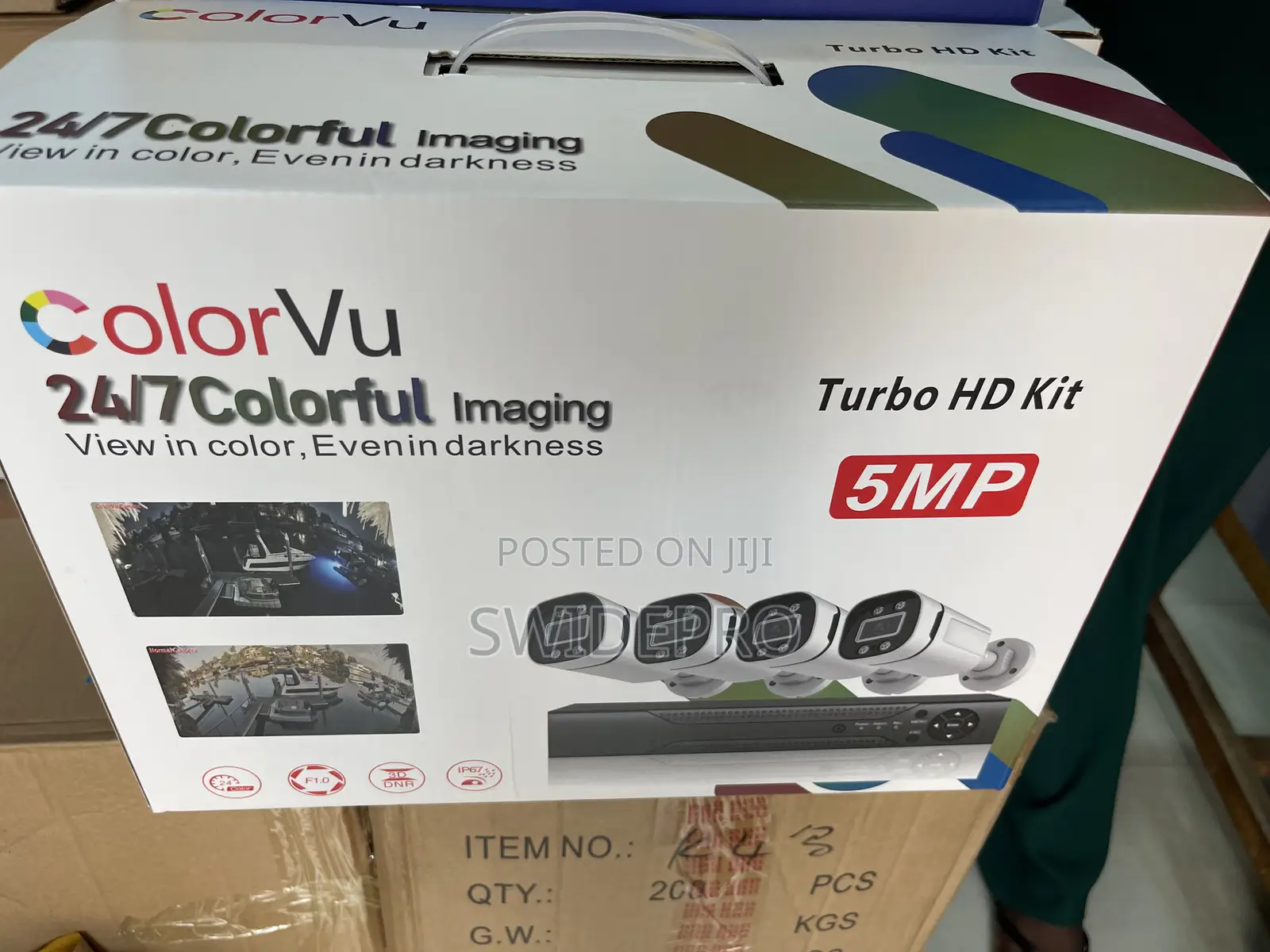 Full Color 4 Channel 5mp Hdcvi CCTV Camera Kit + Build in Mic