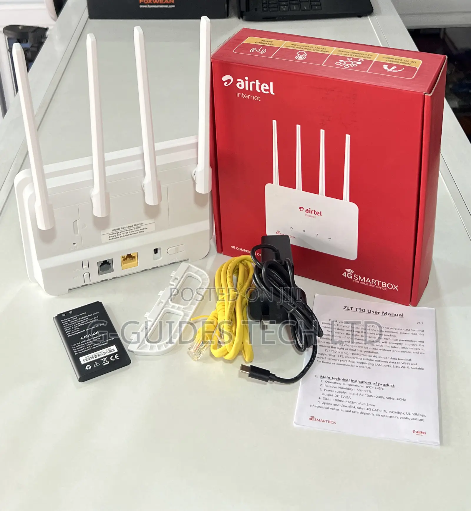 Airtel 4G Universal Router With Inbuilt Battery ZLT-T30