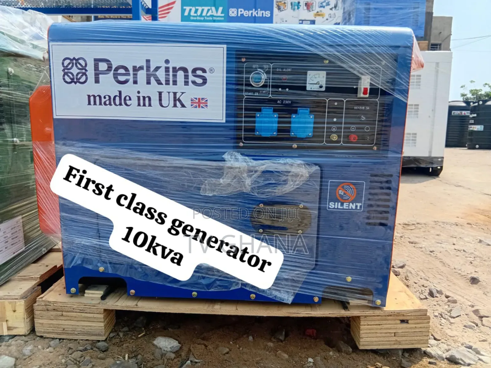90% Silent 10kva Perkins Diesel Generator 10kw Keystart New