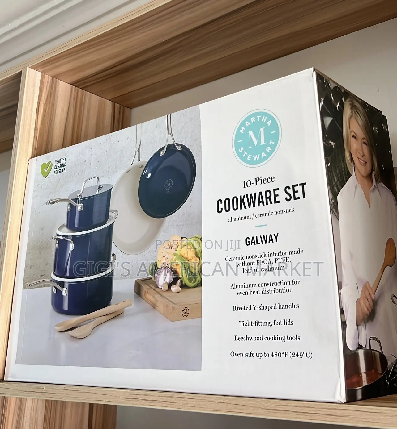 Martha Stewart Premium Nonstick Ceramic Interior 10pc