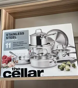 The CELLAR Stainless Steel 11-PCS Cookware.