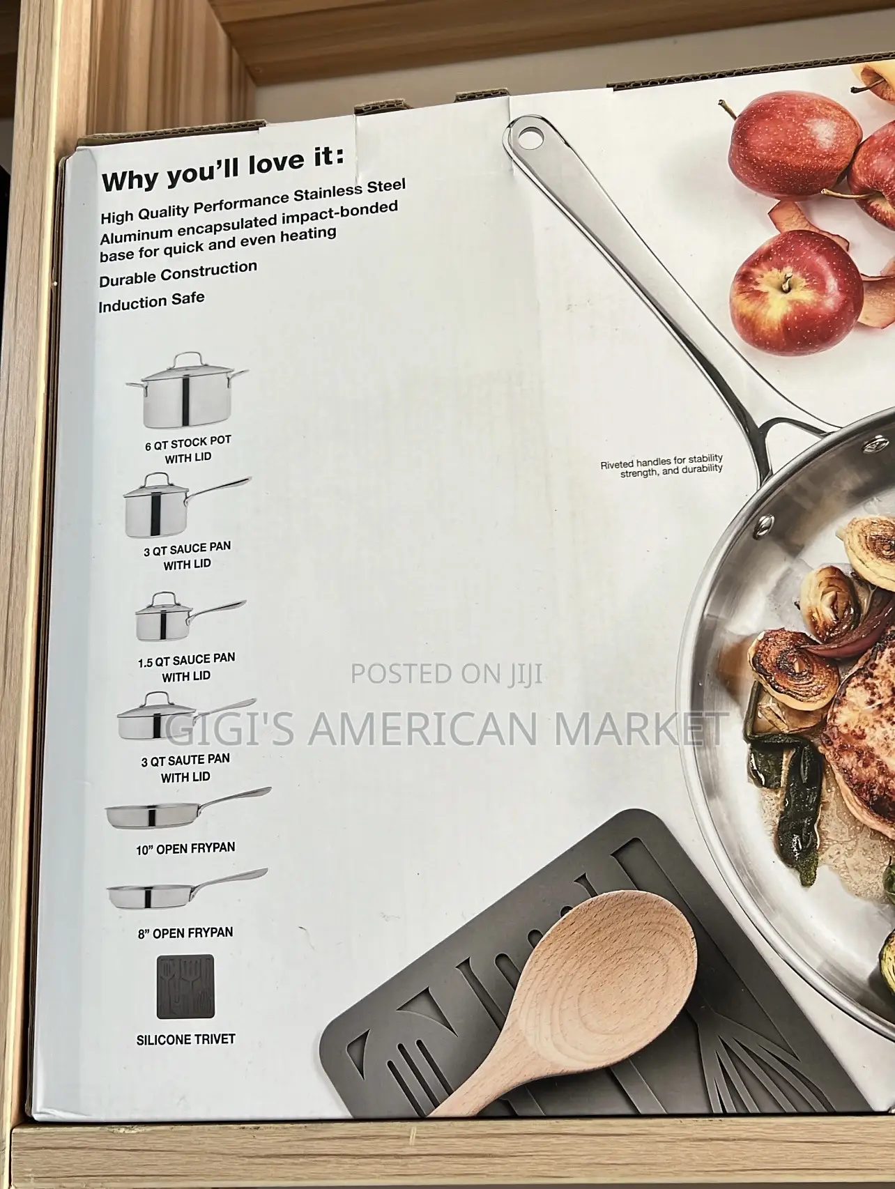 The CELLAR Stainless Steel 11-PCS Cookware.