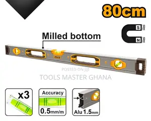 Spirit Level With Powerful Magnets - Hsl38080m