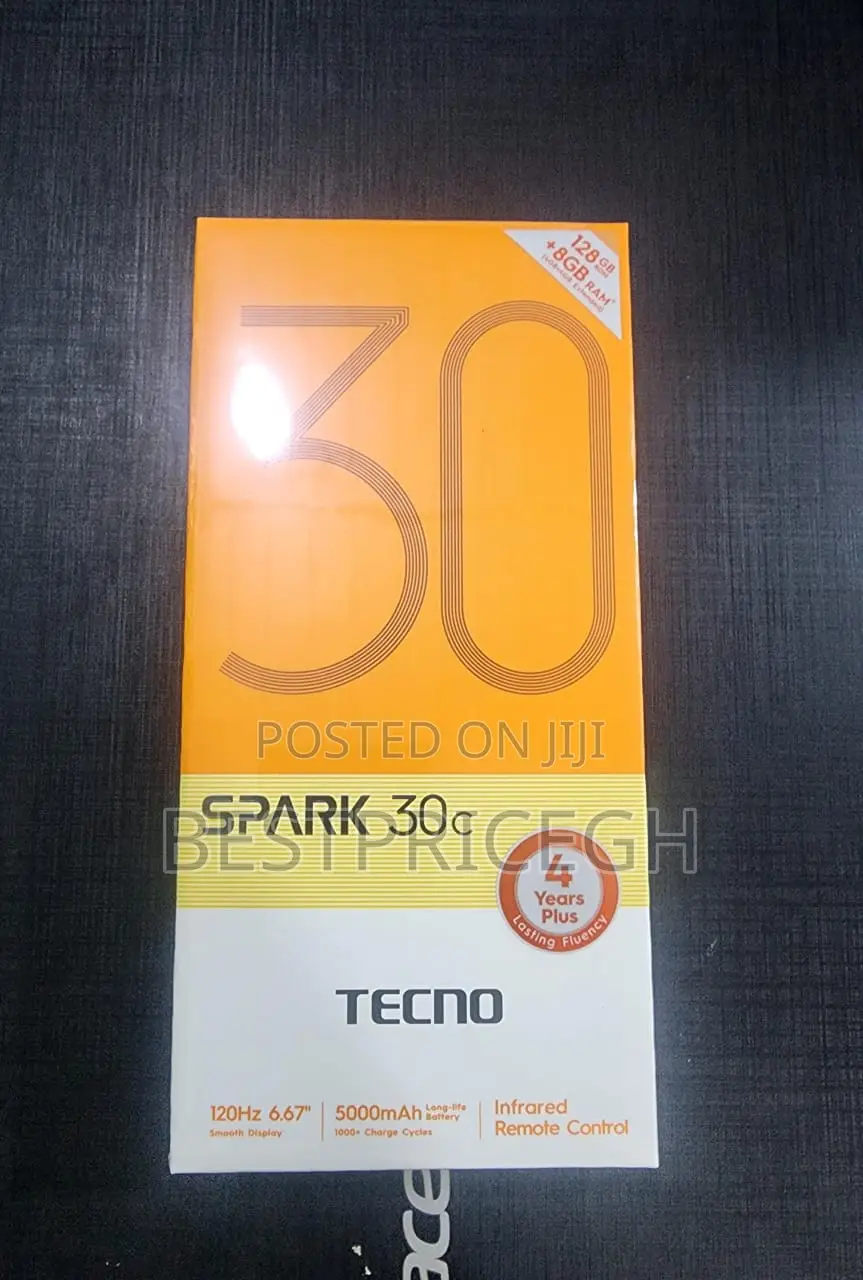 New Tecno Spark 30C 128 GB Black