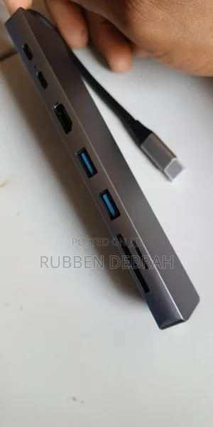 Type C Usb 8 in 1 3 1 to Hdmi Hub Adapter With Sd Tf Rj45