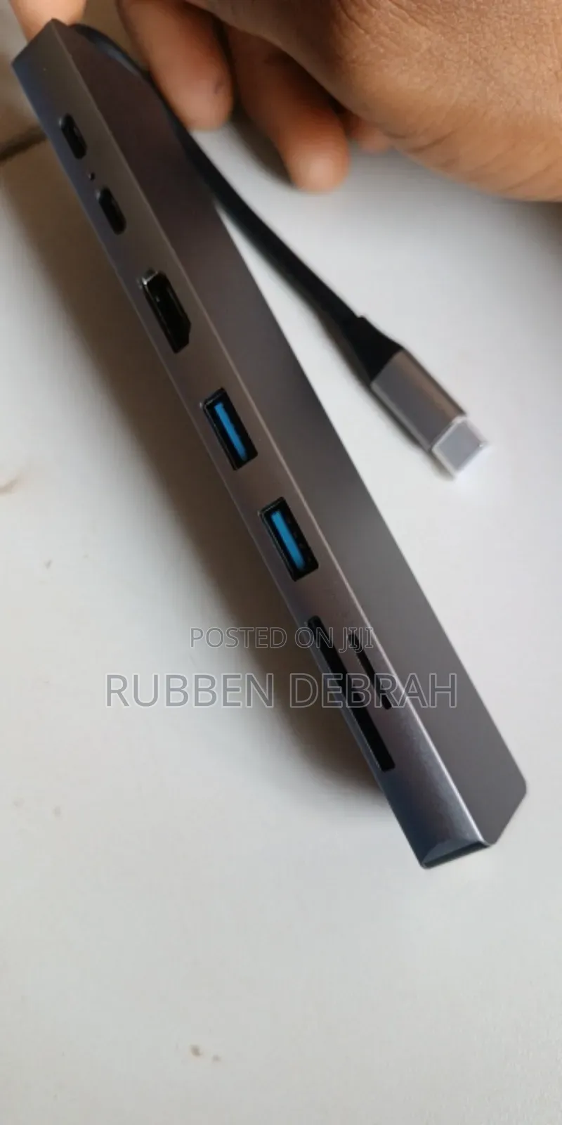 Type C Usb 8 in 1 3 1 to Hdmi Hub Adapter With Sd Tf Rj45