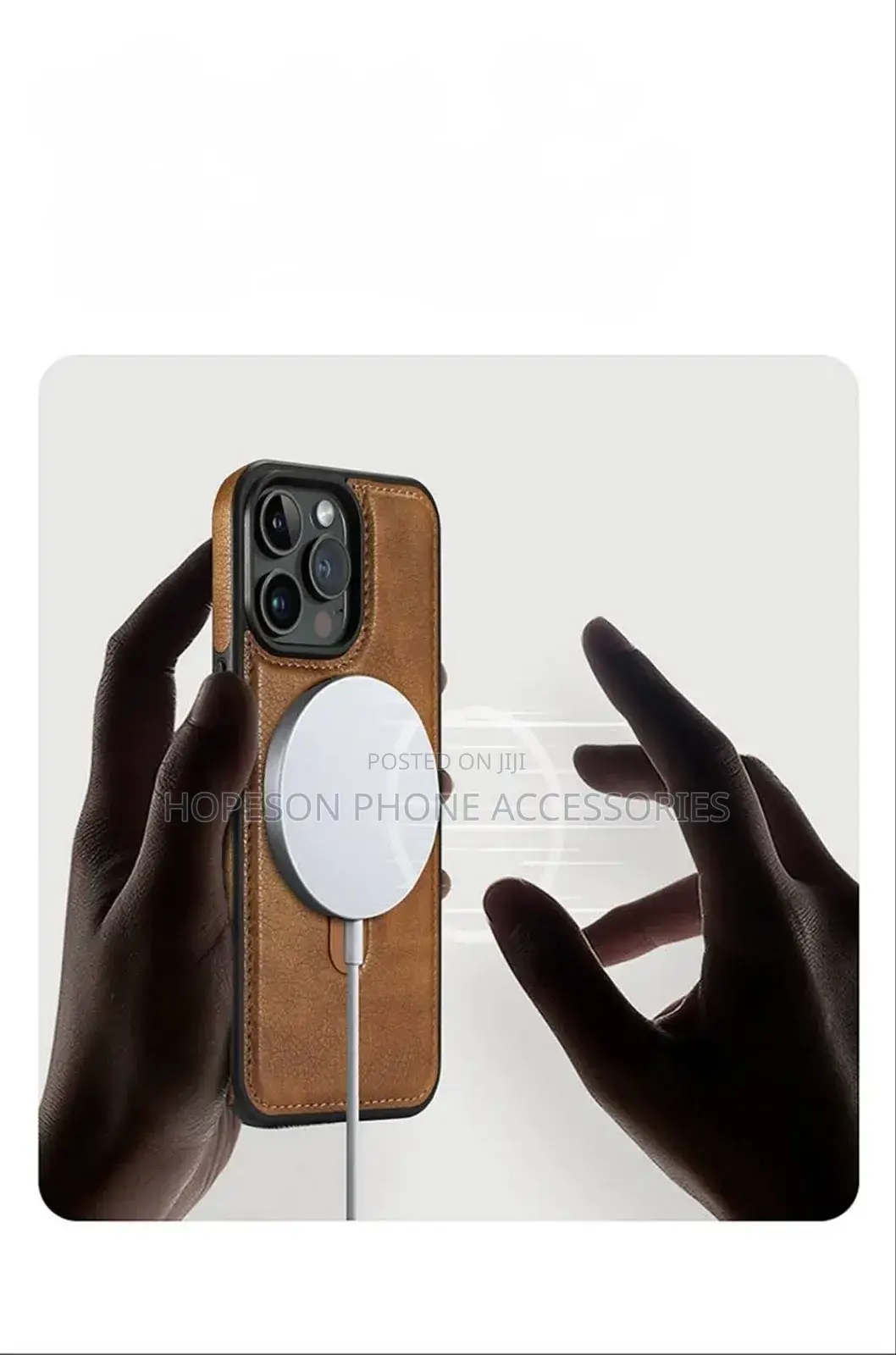 iPhone Wireless Charging And Magsafe Leather Cases