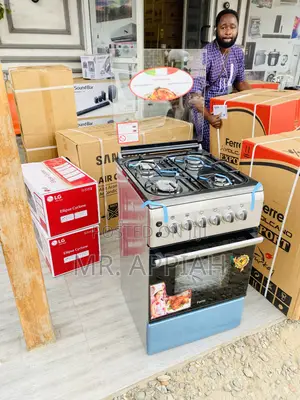 Choose Ferre 50x60 4 Gas Burner With Oven and Grill(Gray).