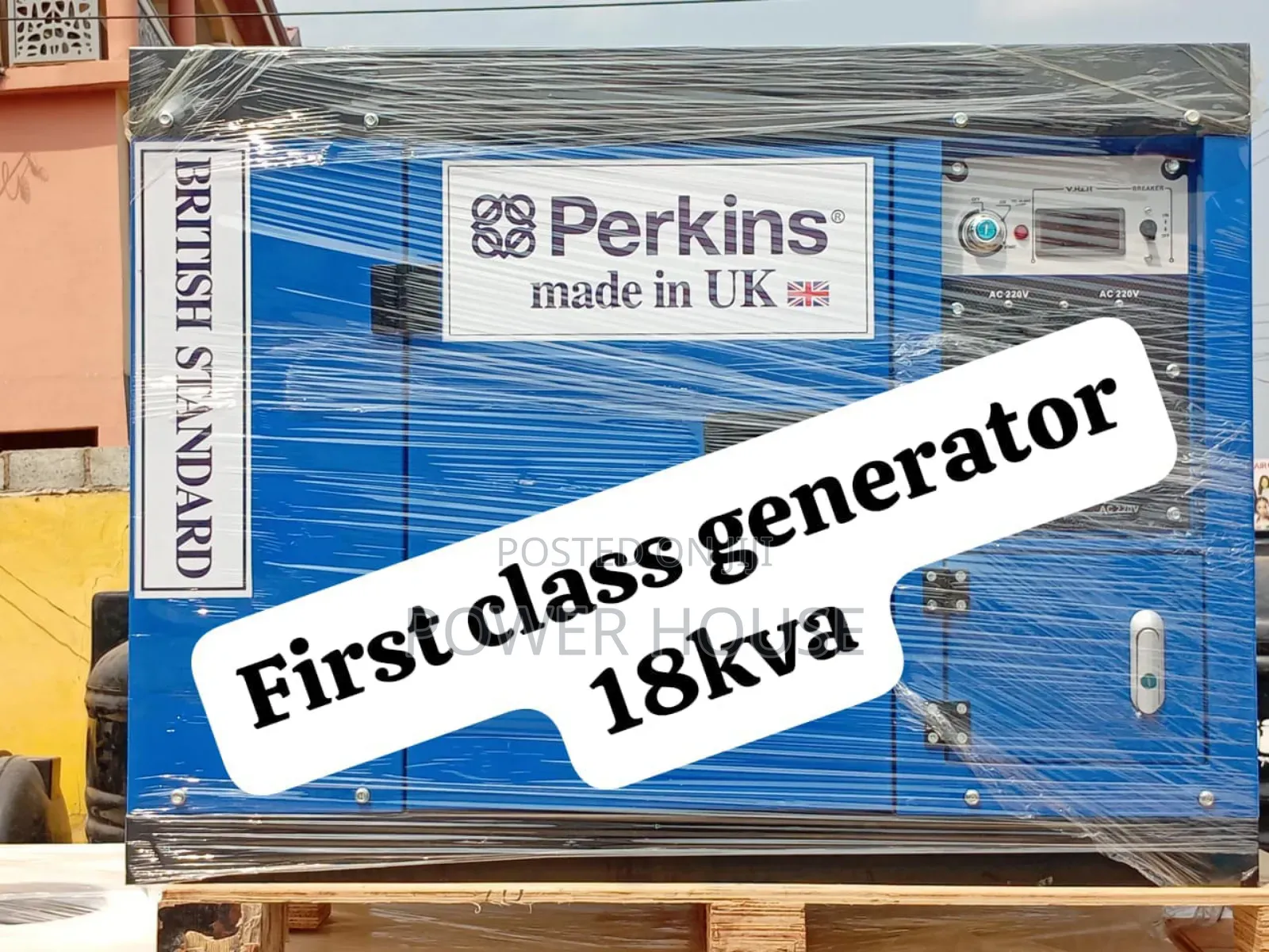 Perkins Silent Diesel Generator 18kva 15000watts Deluxe Size