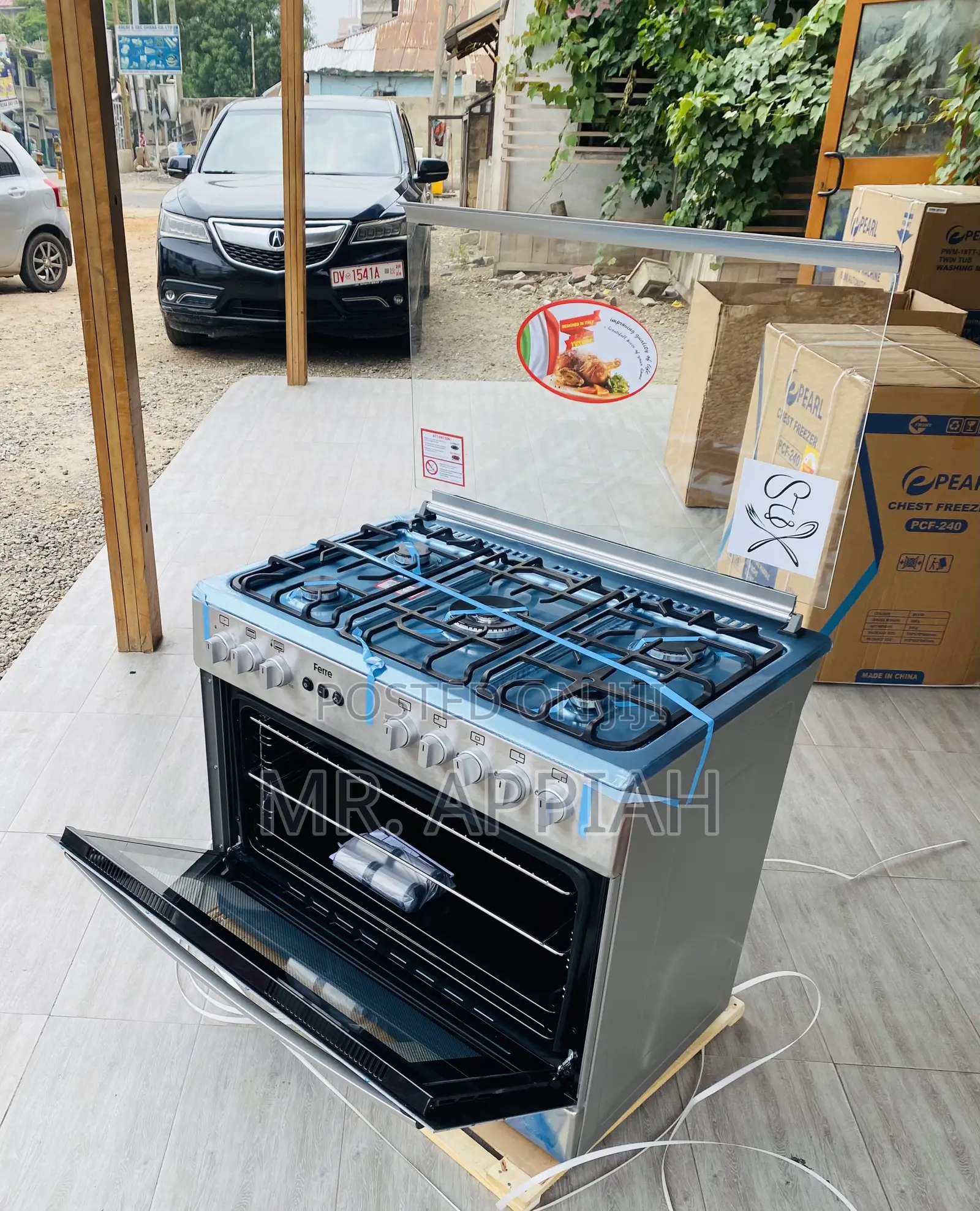 Choose Quality Ferre 60x90 5 Gas With Oven and Grill.