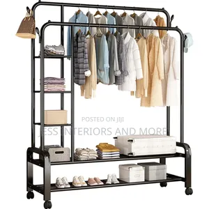 Clothes Rack With Shelves
