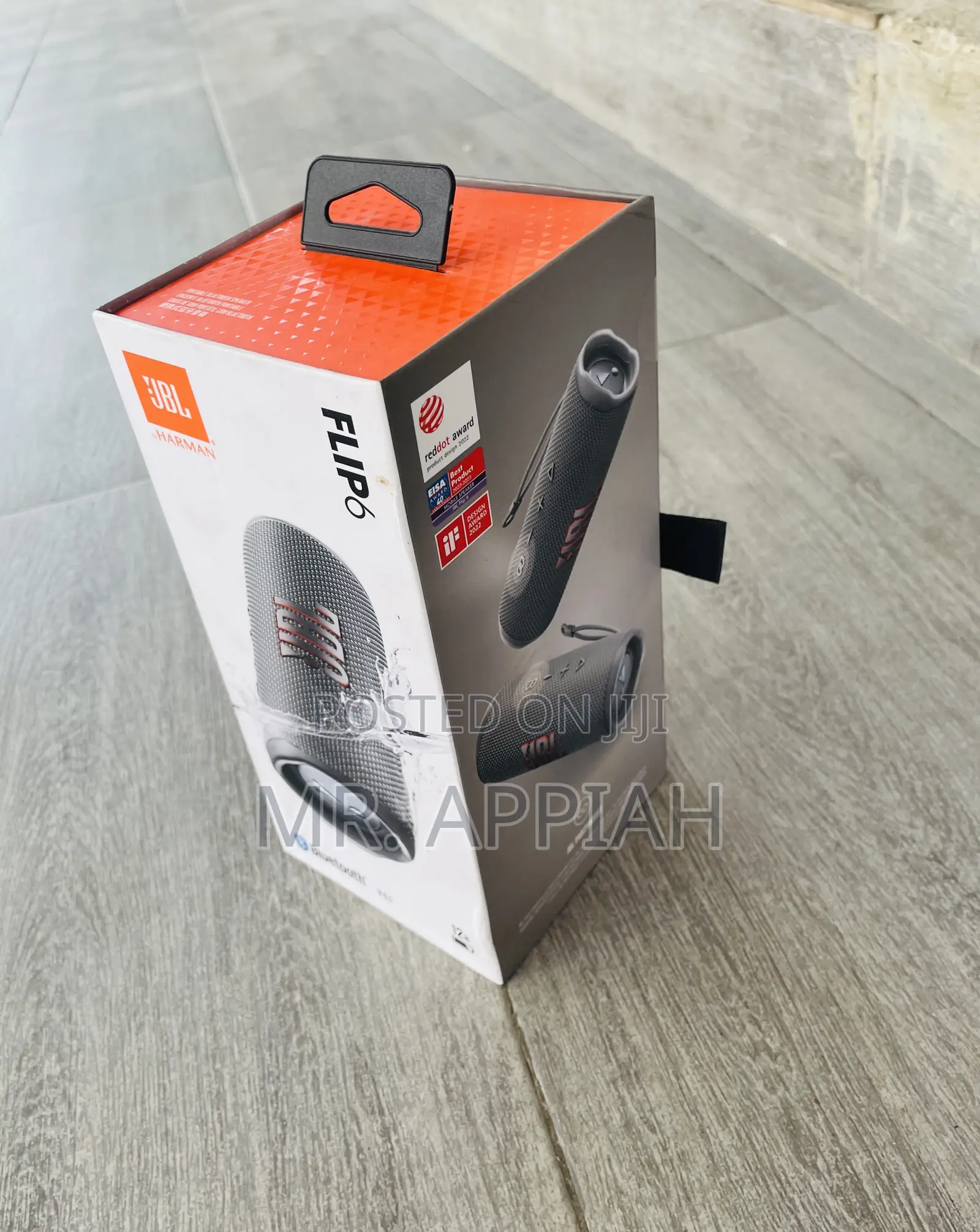 Original JBL Flip 6 Wireless Portable Speaker(Gray).