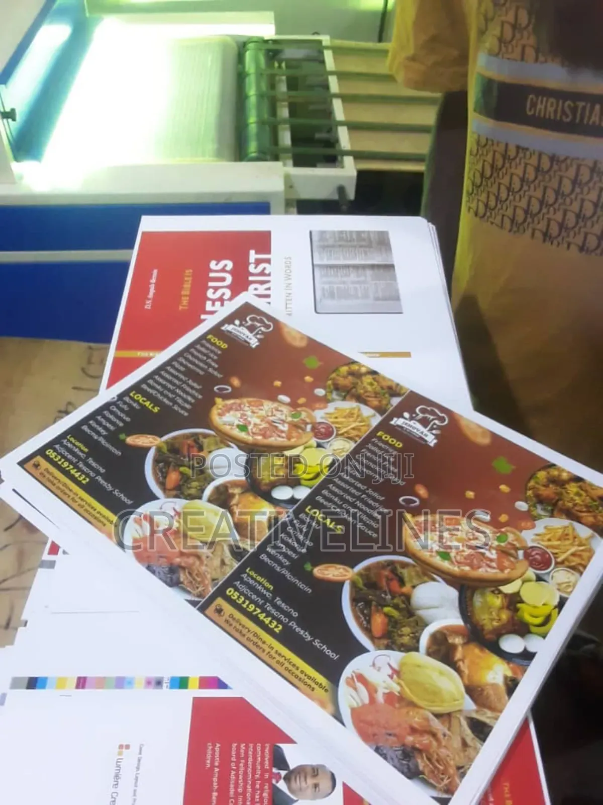 Customised Food Menu