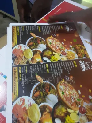 Customised Food Menu