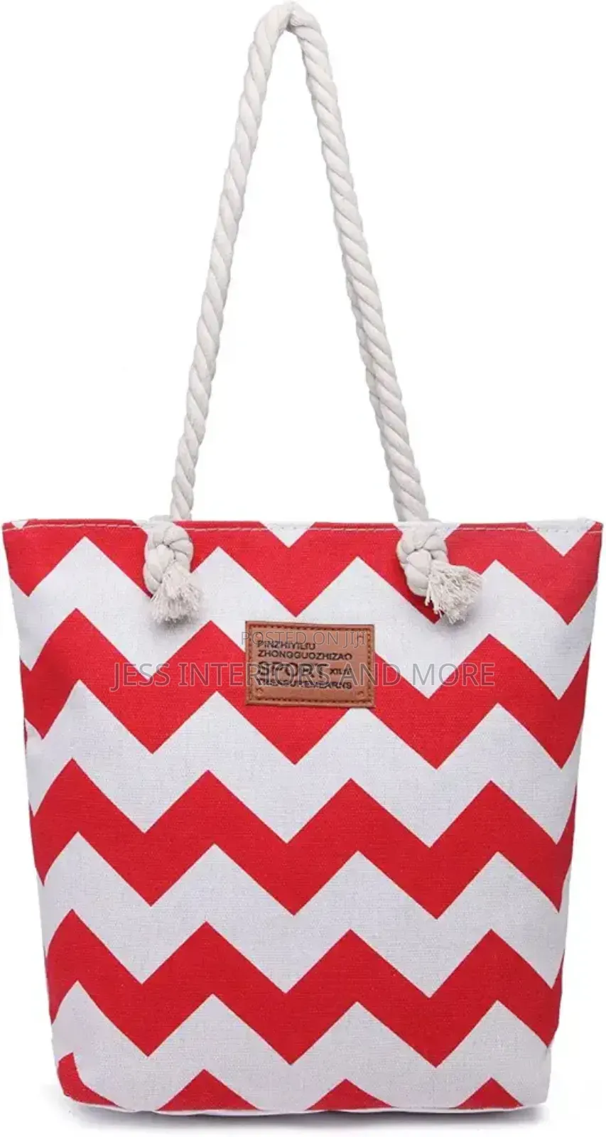 Tote Bag (Red White)