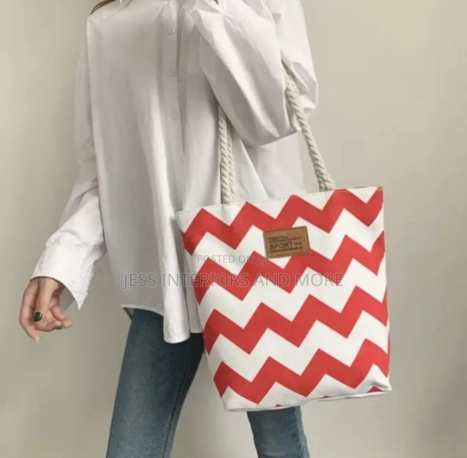 Tote Bag (Red White)