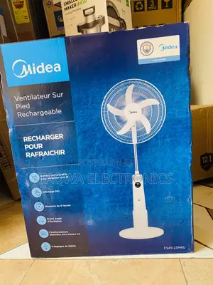 Lasting Battery,Midea 18” Rechargeable Fan