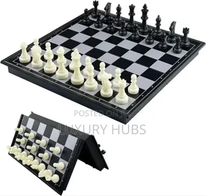 3 in 1 Chess Game (Foldable, Magnetic Board)