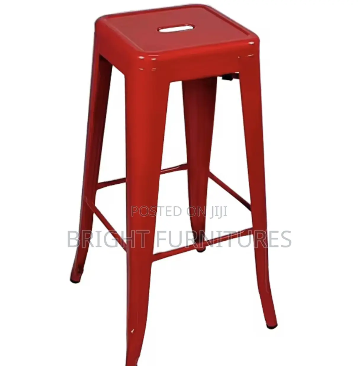 Modern Style Stackable Metal High Bar Stool