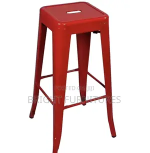 Modern Style Stackable Metal High Bar Stool