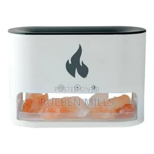 Flame Essential Oil Diffuser Humidifier With Salt Stones