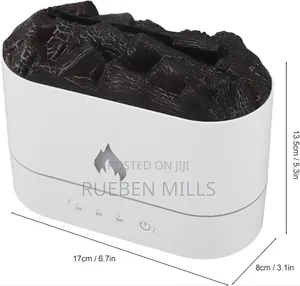 Elegant White Label Fire Flame Fine Mist Diffuser Humidifier