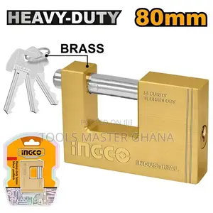 Heavy Duty Brass Block Padlock - Dbbpl0802
