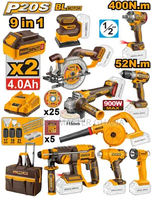 9 Pcs Cordless Industrial Combo Kit # Ckli2098