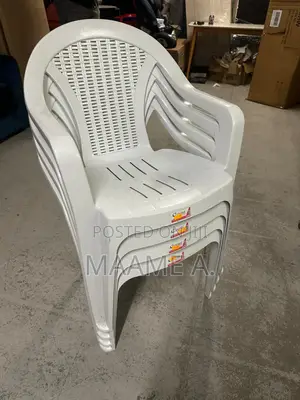 4 Stackable Plastic Chairs
