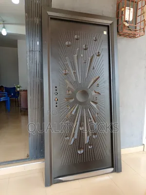 All Black Standard Metal Security Door