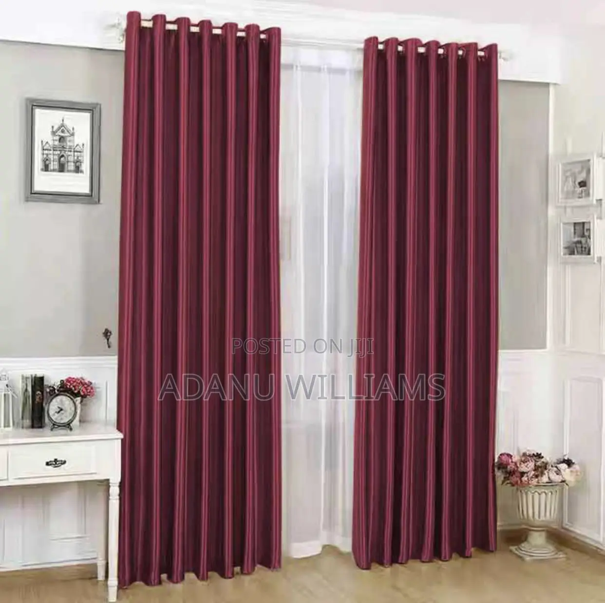 Luxurious Plain Pair Curtains( Available in Diff Colors)