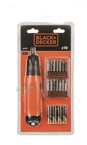 B D Screwdriver Battery Operated Cordless 6V 19 Inserts