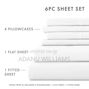 Ultra Soft Pure Cotton Fitted Bedsheets 6pcs Set