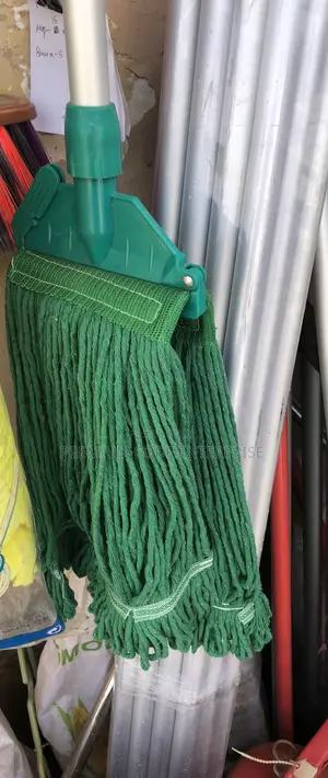 Industrial Mop With Long Handle, Green