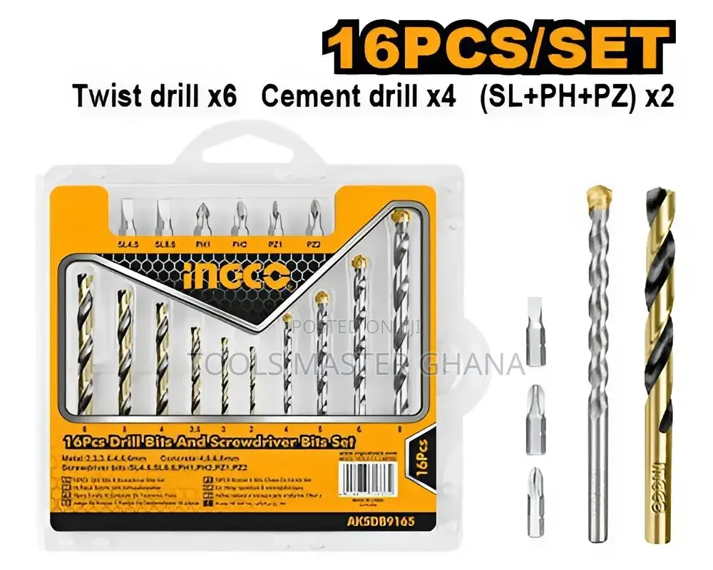 16 PCS Drill Bits Screwdriver Bits Set - Aksdb9165