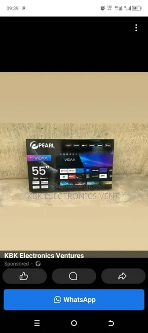 Pearl 55" Smart Uhd 4k Android Satellite Digital Led Tv