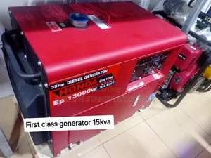 Red Honda Generator Diesel Engine