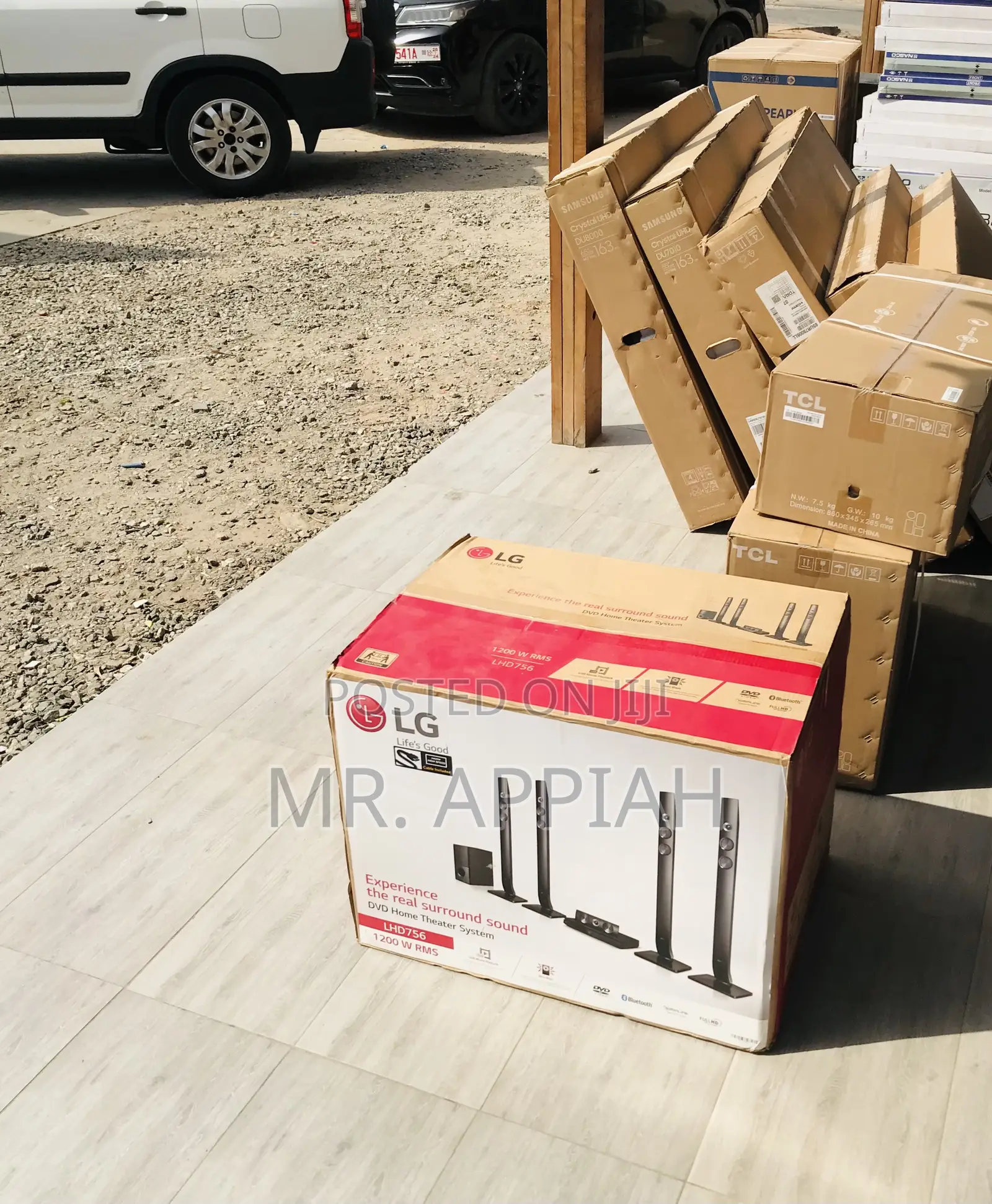 Latest LG 1200watt LHD756 Sound Bar System(4 Tallboy).