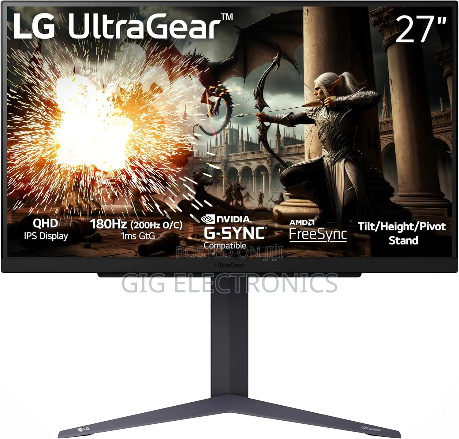 Lg Ultragear Gaming Monitor 27 Inch 1440p HDR 200hz