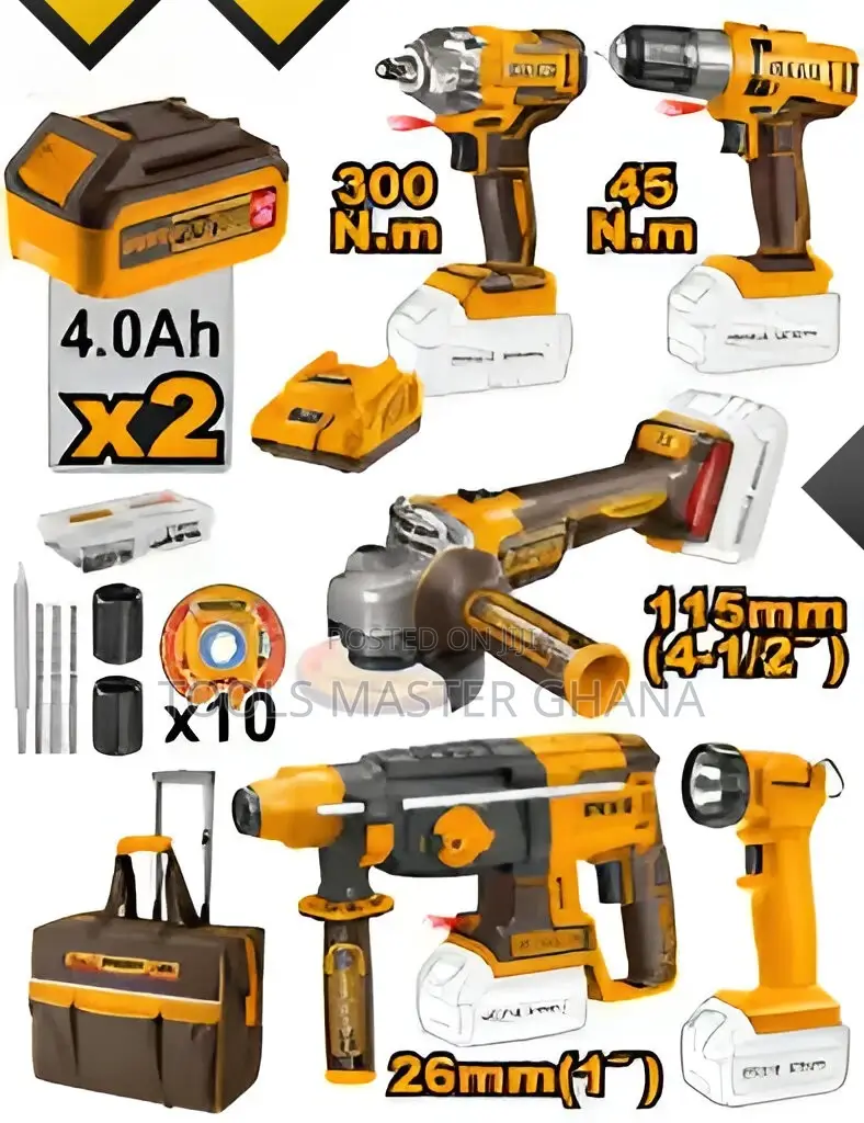 5 PCS Cordless Industrial Combo Kit - Ckli20595