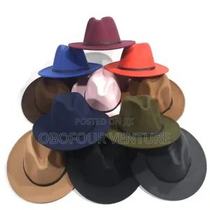 ANGEL FEDORA HAT Available in Different Colours   1