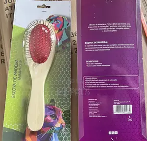 Wood Handle Single Side Brush Comb for Dogs Cats