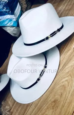 ANGEL WHITE FEDORA HAT Available for All Occasions 0.00 ANG